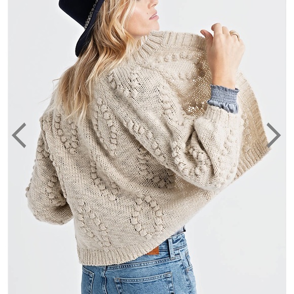 Lucky Brand Bobble Diamond Cardigan 
